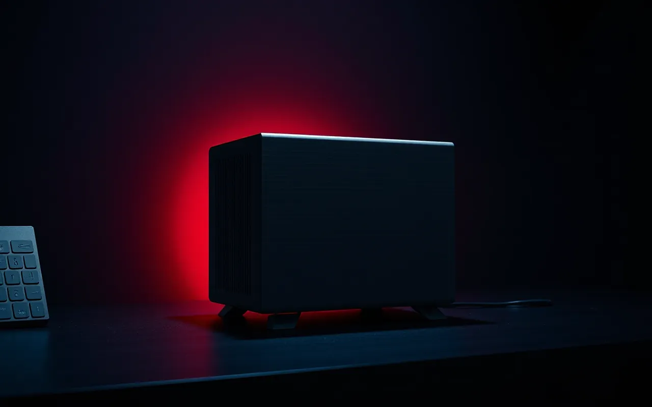 A compact desktop workstation