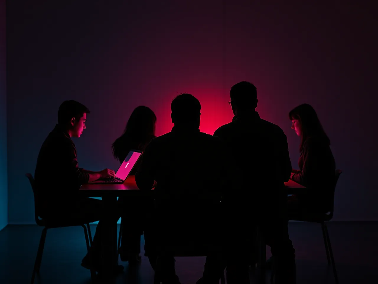 A small team around a table